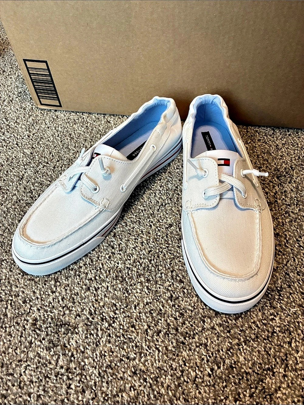 Tommy Hilfiger White Boat Sneakers